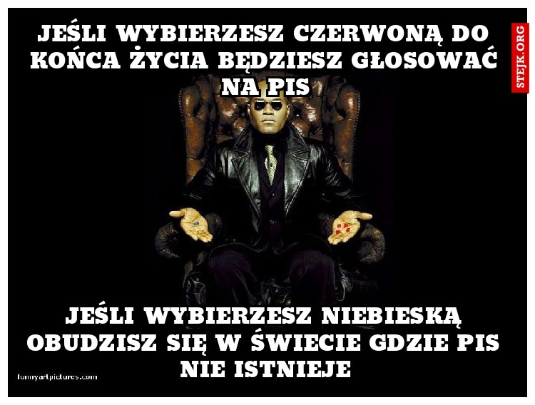 Jeśli wybierzesz czerwoną do końca życia będziesz głosować na Pis