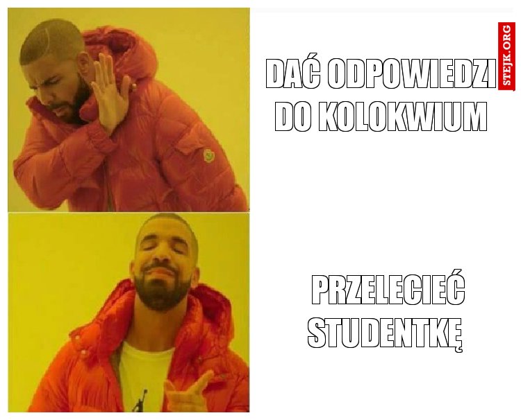 Dać odpowiedzi do kolokwium